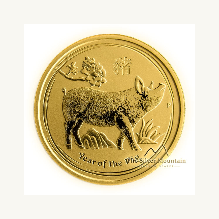1/4 Troy ounce gouden munt Lunar 2019