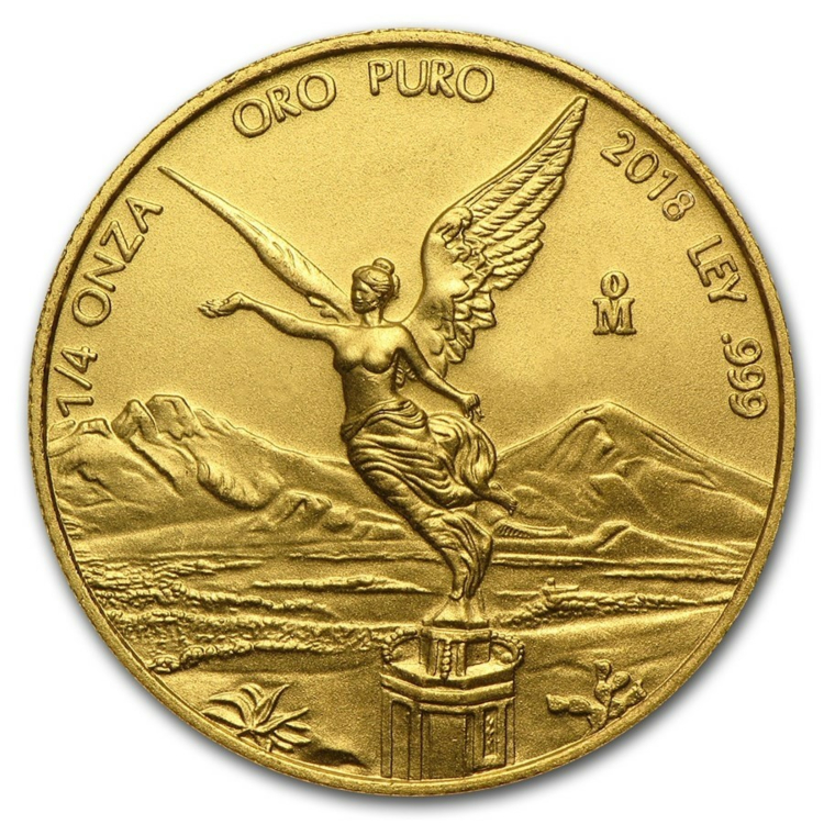 1/4 Troy ounce gouden munt Mexican Libertad 2018