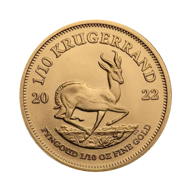 Ontwerp 1/10 troy ounce gouden Krugerrand