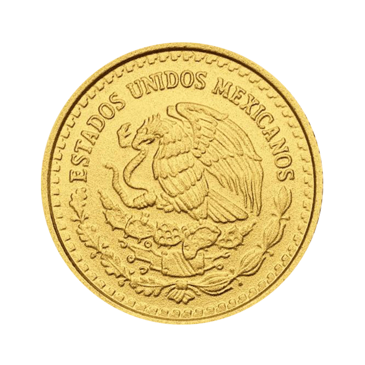 Achterzijde 1/10 troy ounce gouden munt Mexican Libertad 2023