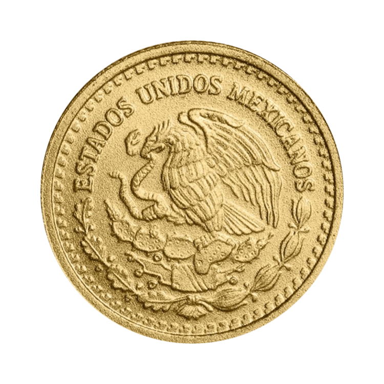 Achterzijde 1/20 troy ounce gouden munt Mexican Libertad 2023