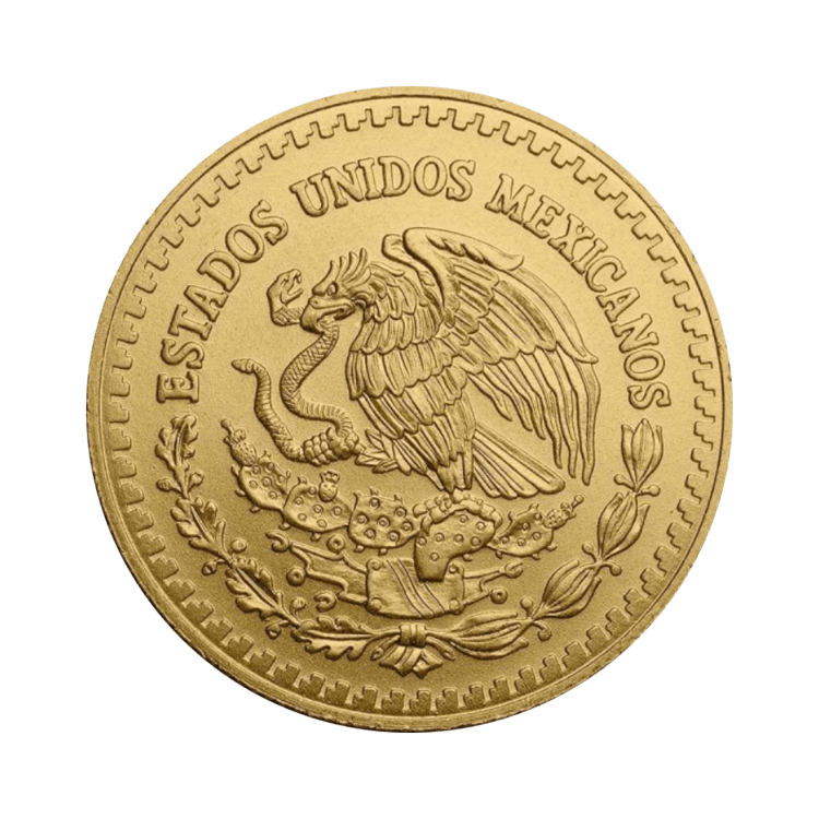 Achterzijde 1/2 troy ounce gouden munt Mexican Libertad 2023