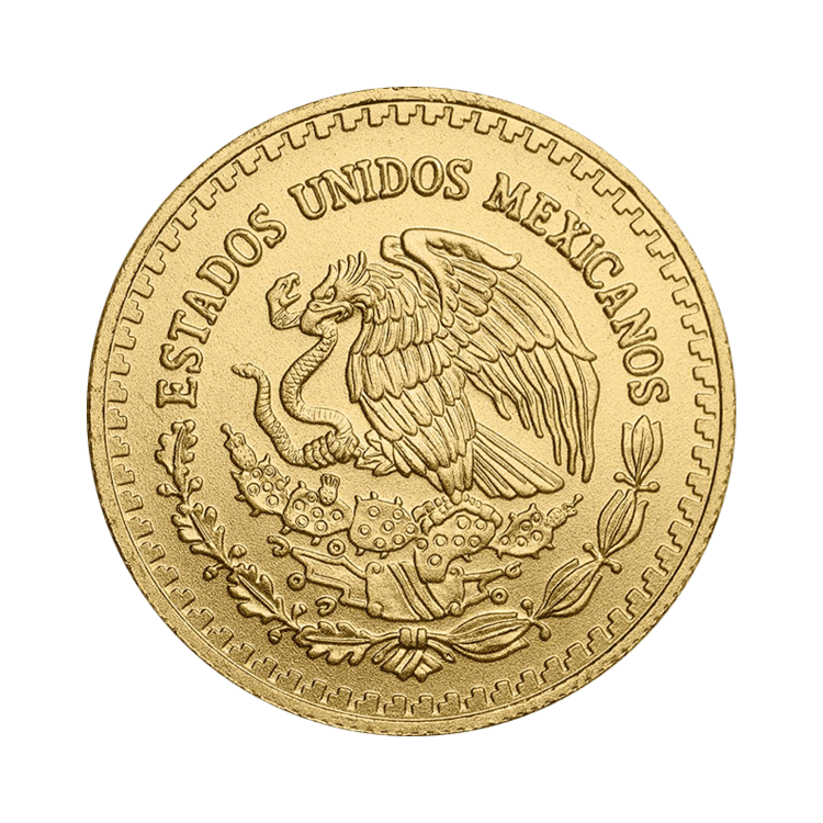 Achterzijde 1/4 troy ounce gouden munt Mexican Libertad 2023