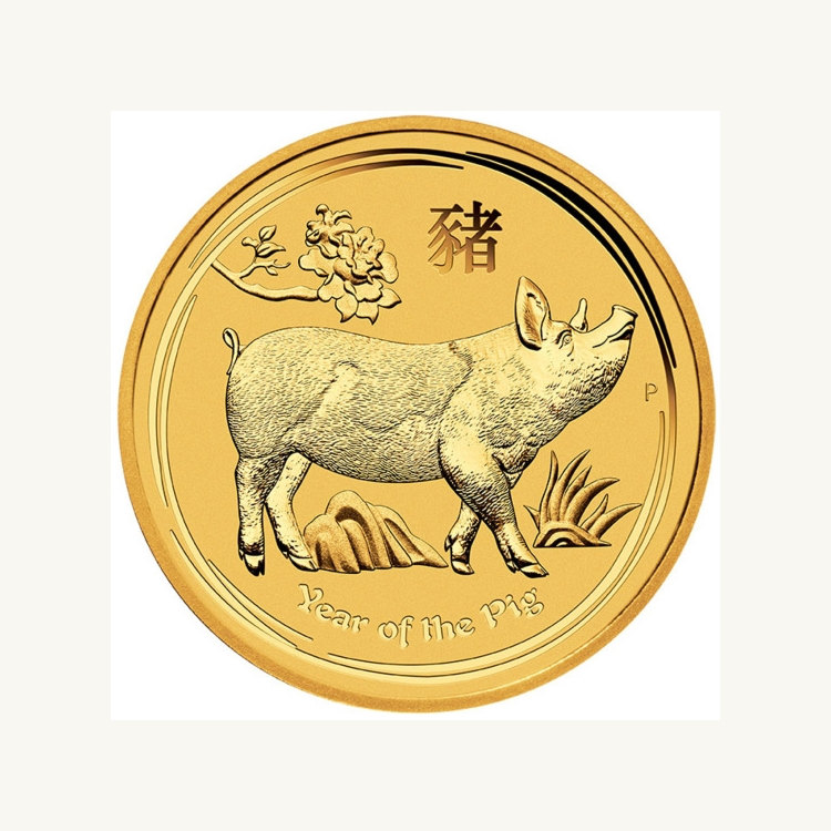 2 Troy ounce gouden munt Lunar 2019