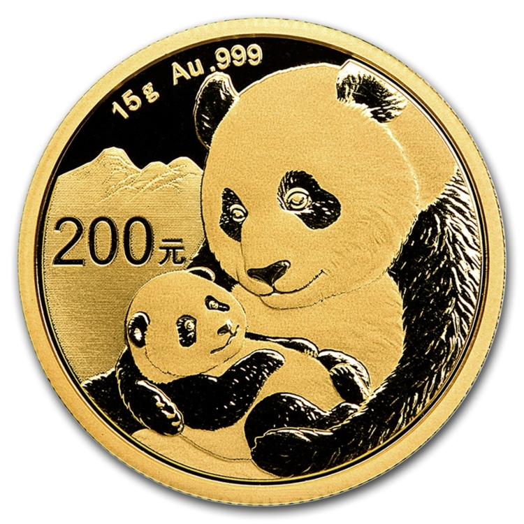 15 Gram gouden munt Panda 2019