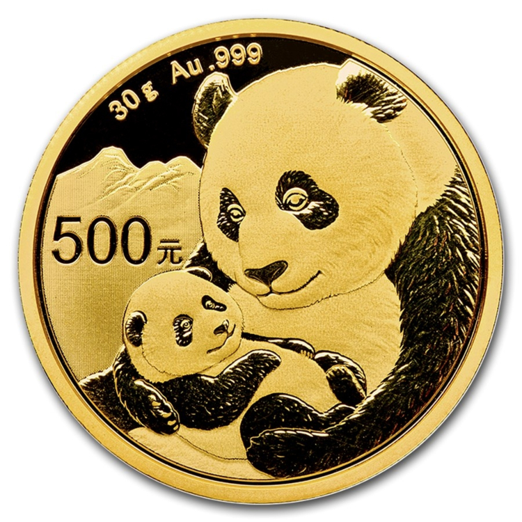 30 Gram gouden munt Panda 2019