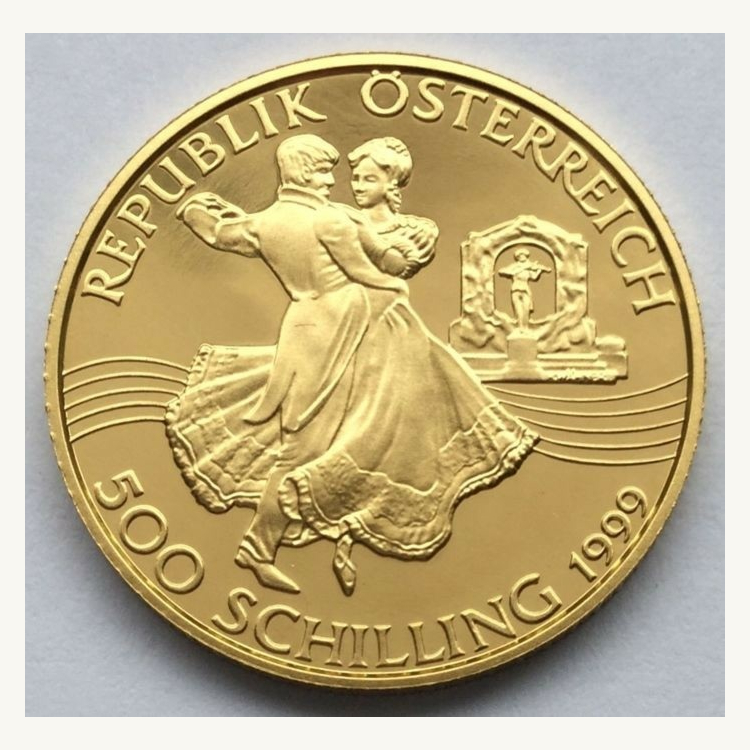 Gouden munt 500 Schilling Oostenrijk