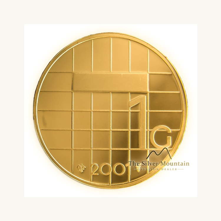 Gouden Gulden 2001 - 13,2 gram puur goud