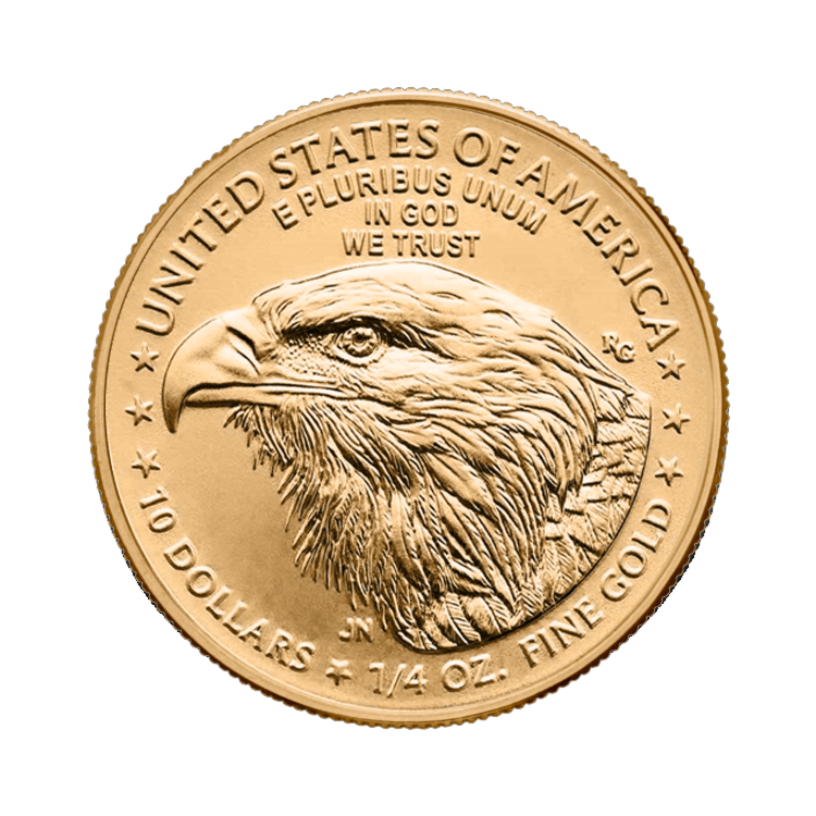 Ontwerp gouden American Eagle munten