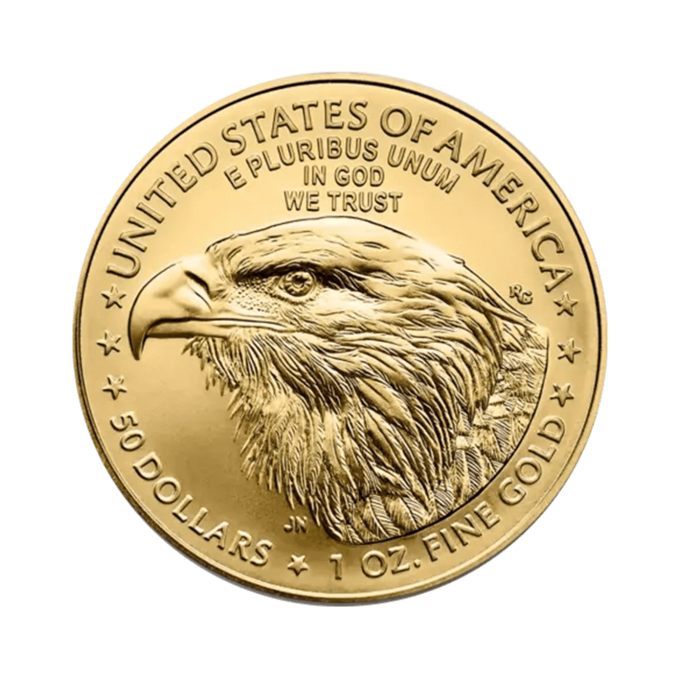 Achterzijde 1 troy ounce gouden American Eagle 2024