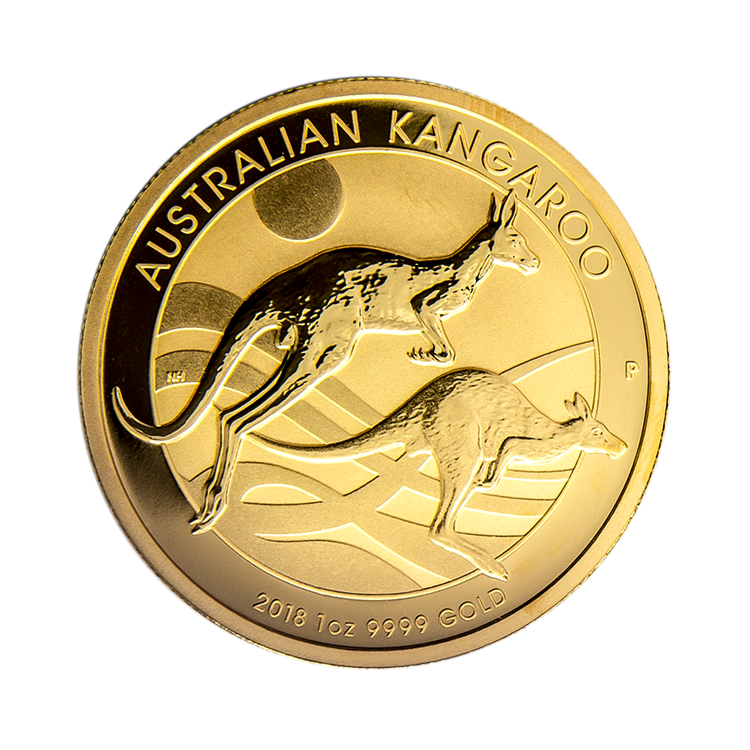 Ontwerp gouden kangaroo