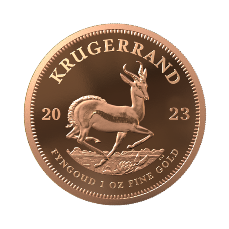 1 troy ounce gouden munt Krugerrand 2023 proof voorkant