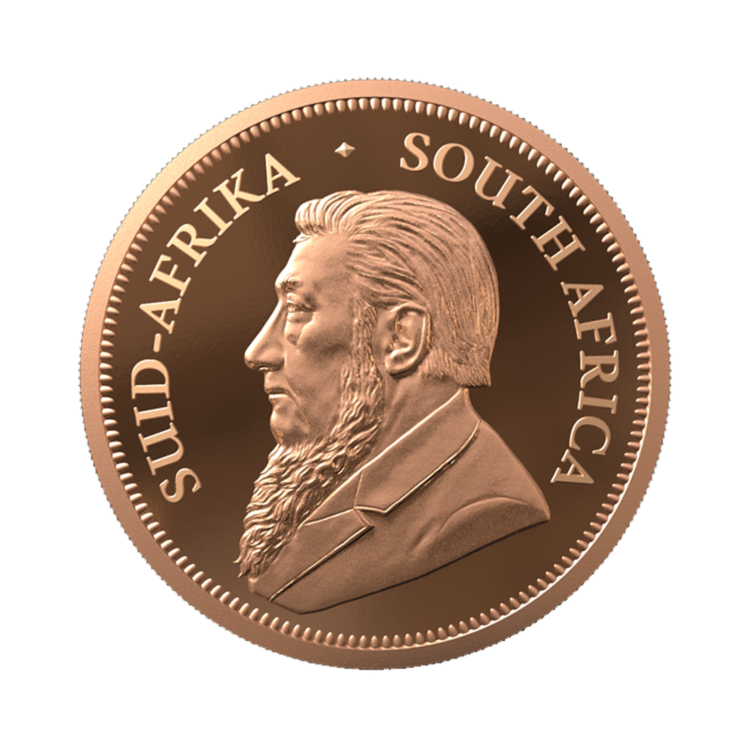 1 troy ounce gouden munt Krugerrand 2023 proof voorkant