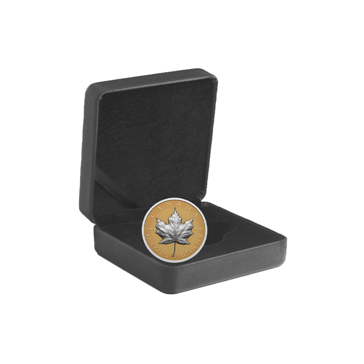 1 troy ounce gouden Maple Leaf 2023 proof ultra high relief presentatiedoos
