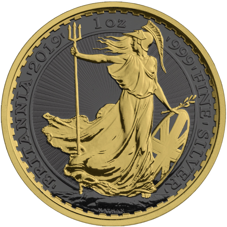 1 Troy ounce zilveren munt Golden Ring - Britannia 2019