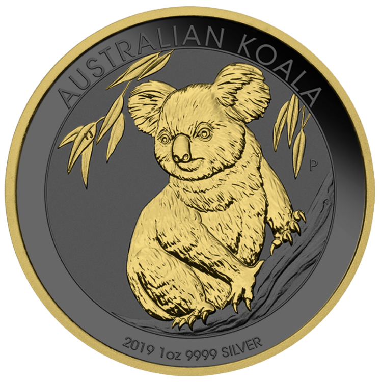 1 Troy ounce zilveren munt Golden Ring - Koala 2019