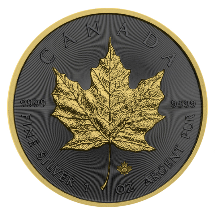 1 Troy ounce zilveren munt Golden Ring - Maple Leaf 2019