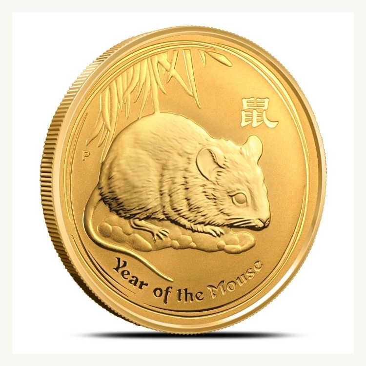 1 Troy ounce gouden munt Lunar 2008