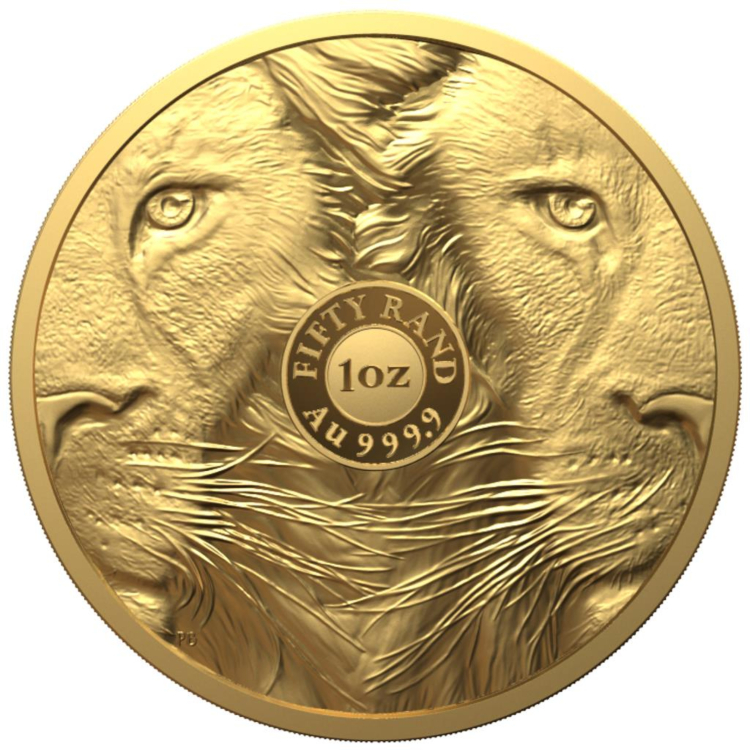 1 troy ounce gouden munt Big Five leeuw 2022
