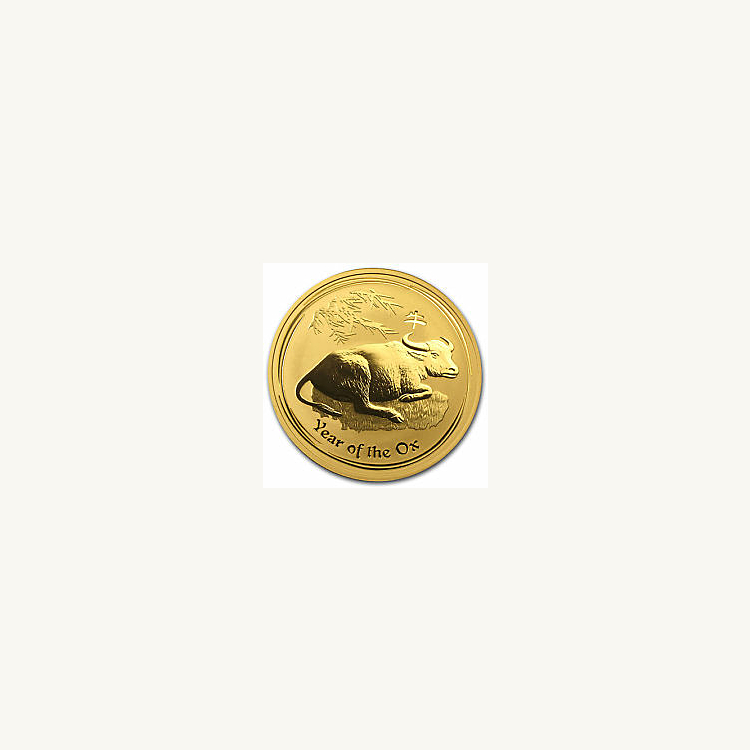 1 troy ounce goud Lunar munt 2009
