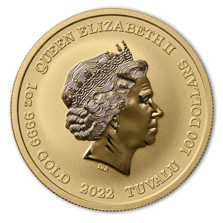 1 troy ounce gouden munt goden van Olympus Hera 2022