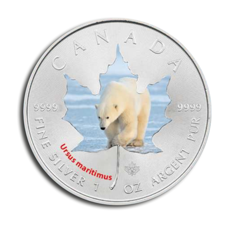 Maple Leaf munt 2014 zilver ijsbeer