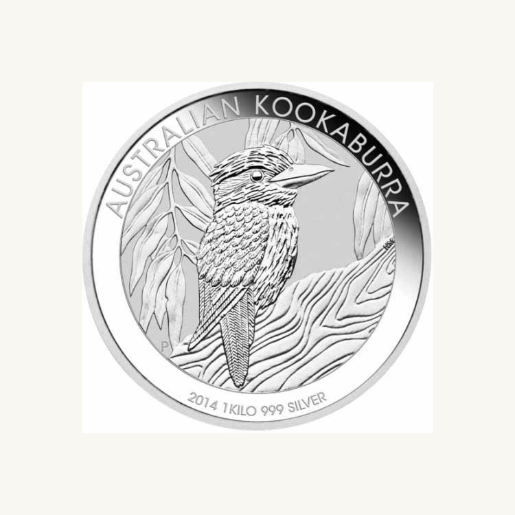 1 kilo Kookaburra zilveren munt 2014