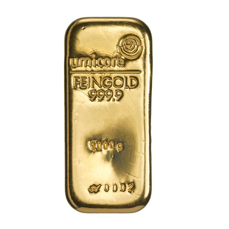Aanbieding: 1 kilo goud baar - slechts 0.70% boven goudprijs