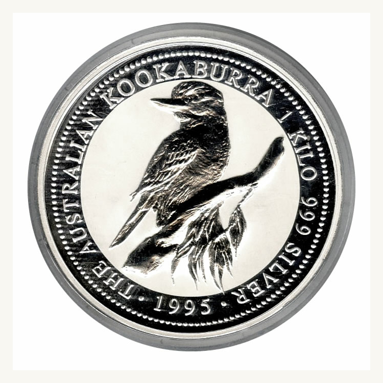 1 kilo Kookaburra zilver munt 1995