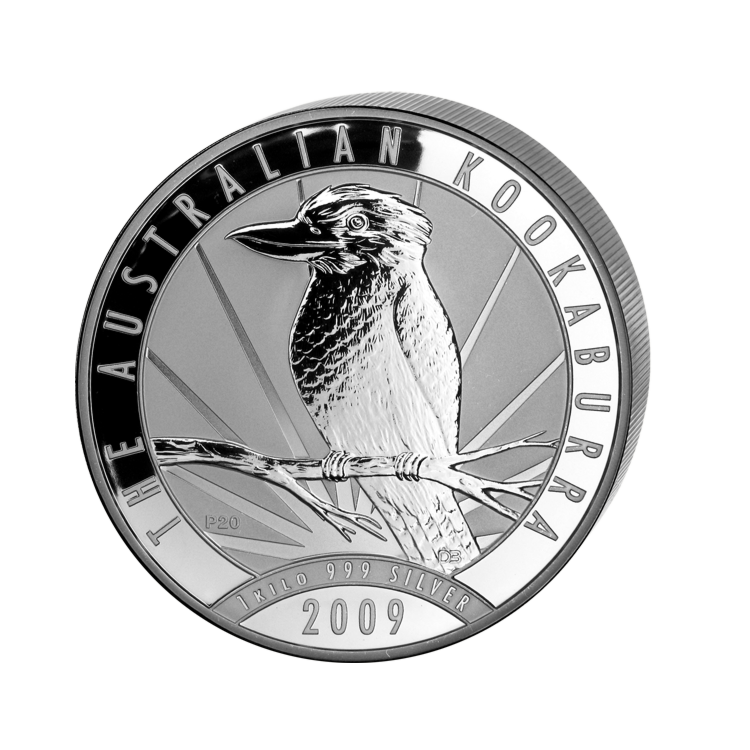 1 Kilo zilver munt Kookaburra 2009