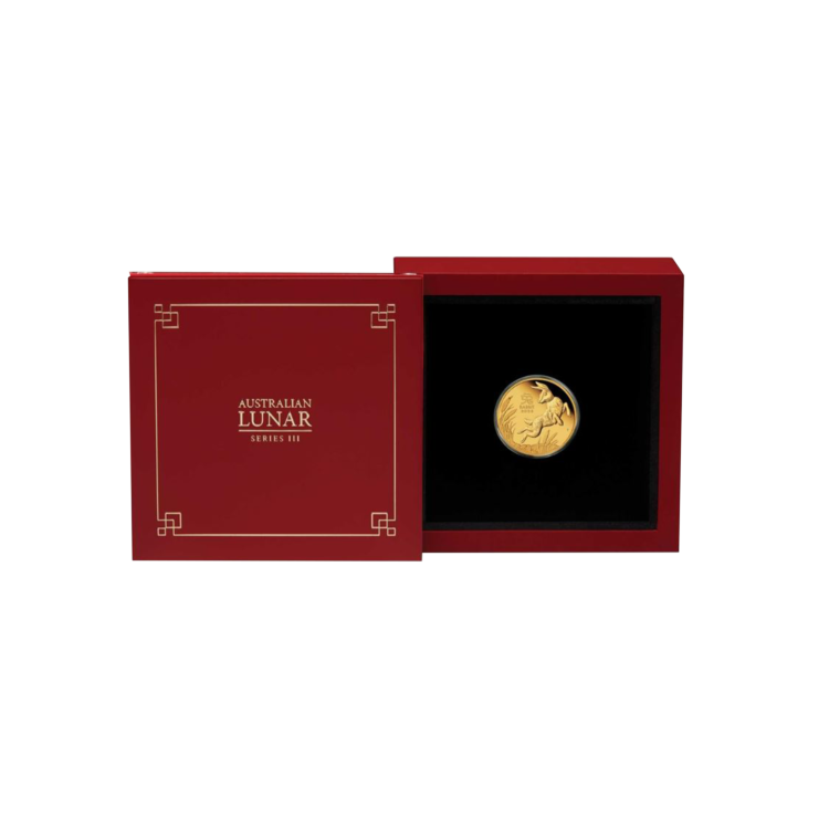 1/10 troy ounce gouden munt Lunar 2023 proof