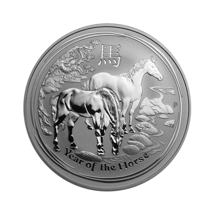1 Troy ounce zilveren munt Lunar 2014
