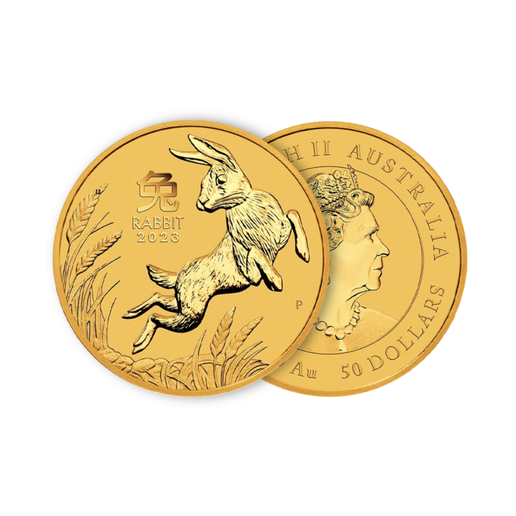 Ontwerp 1/2 troy ounce gouden munt Lunar 2023