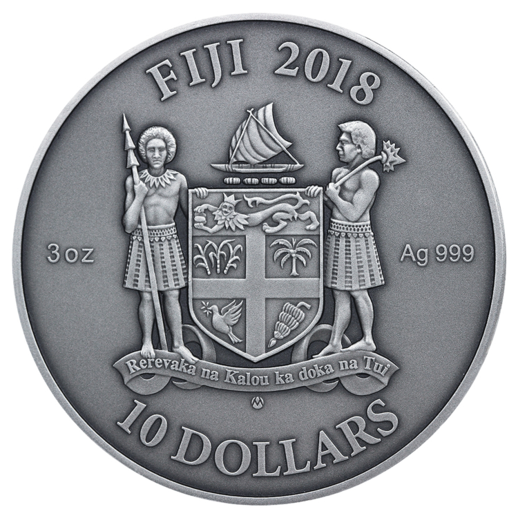 3 Troy ounce zilveren munt Mandala art IV 'Moresque'
