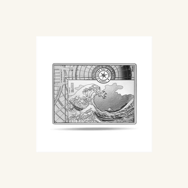 Zilveren munt Hokusai 2020 Proof