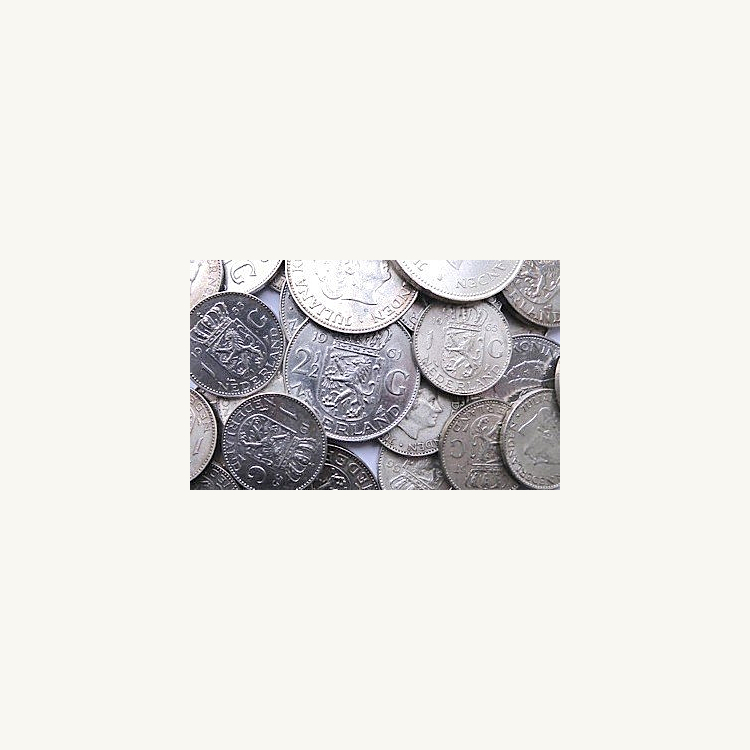 2 kilo puur zilver Nederlands muntgeld