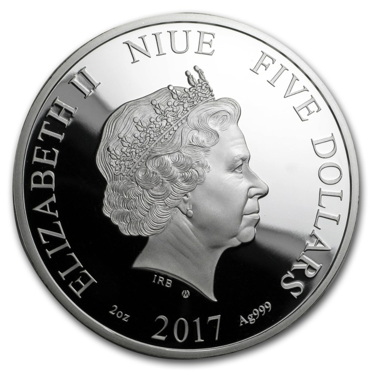 2 Troy ounce zilveren munt Niue Spring 2017