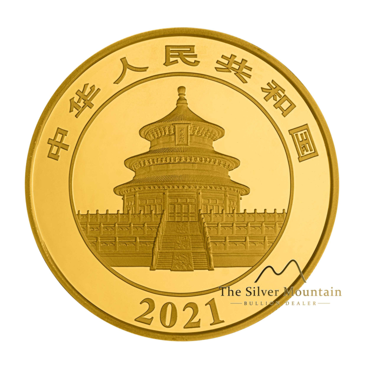 100 Gram gouden munt Panda 2021 Proof