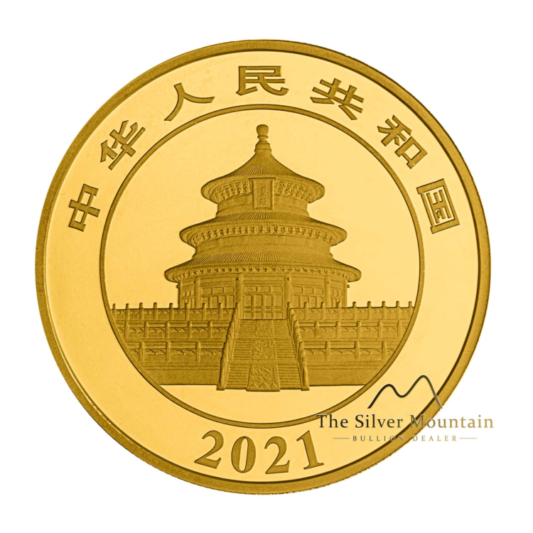 50 Gram gouden munt Panda 2021 Proof