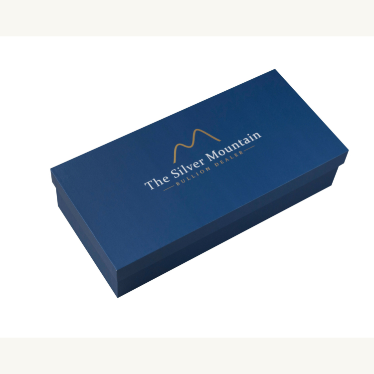The Silver Mountain Box voor 100 zilveren Philharmoniker munten