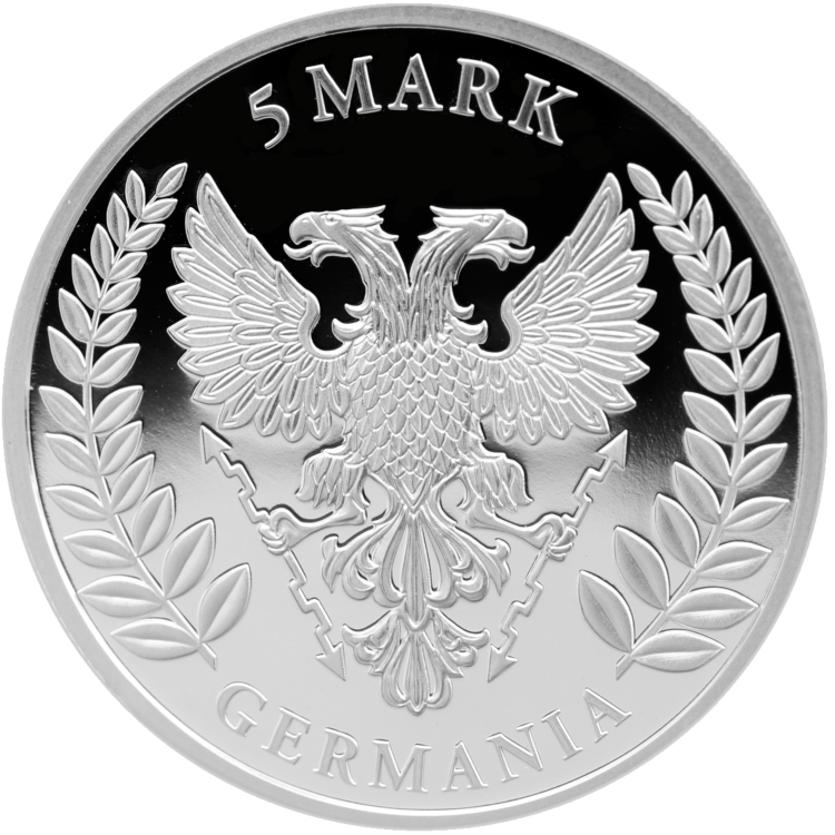 1 Troy ounce zilveren munt Germania Proof