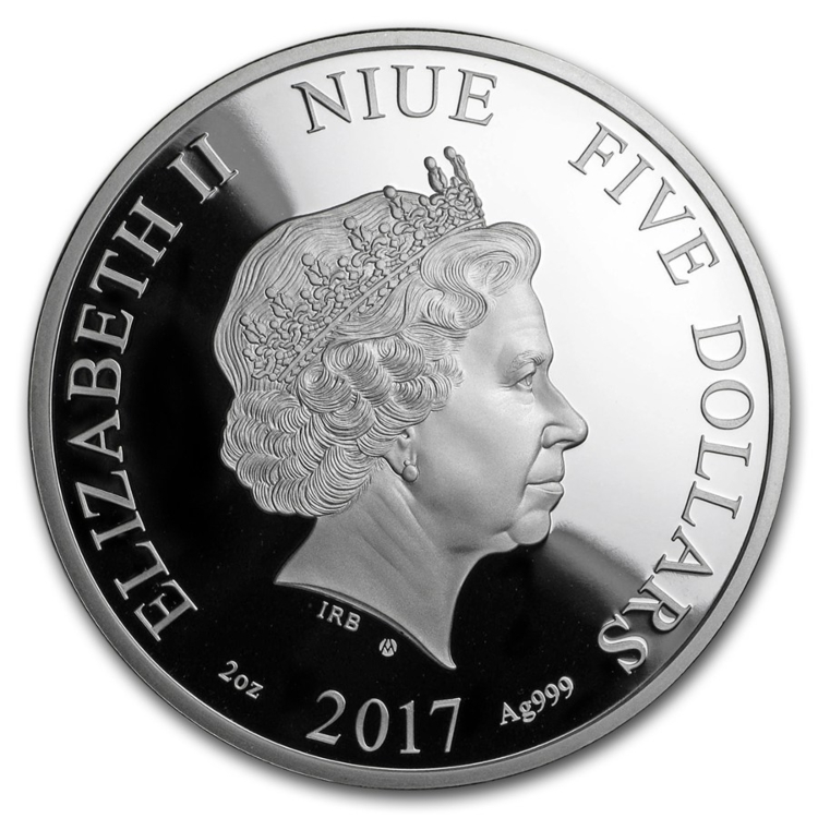 2 Troy ounce zilveren munt Niue Summer 2017