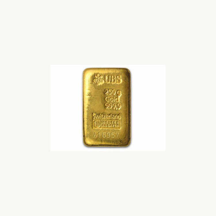 250 gram goudbaar UBS