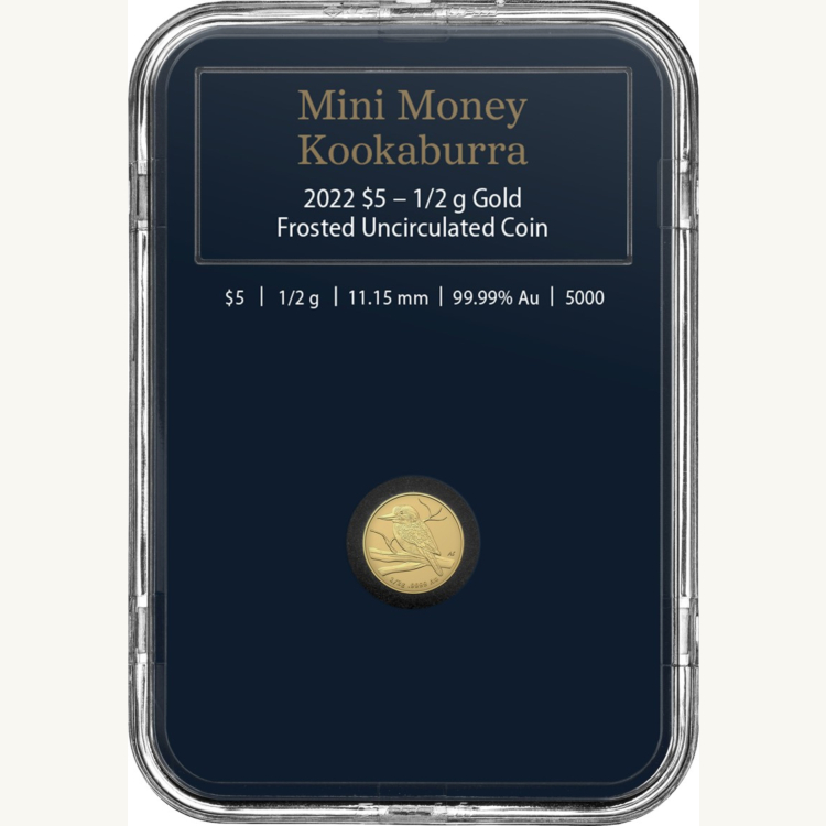 0,5 gram gouden munt mini Kookaburra 2022