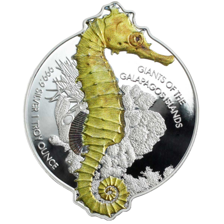 1 troy ounce zilveren munt Zeepaardje Proof 2020