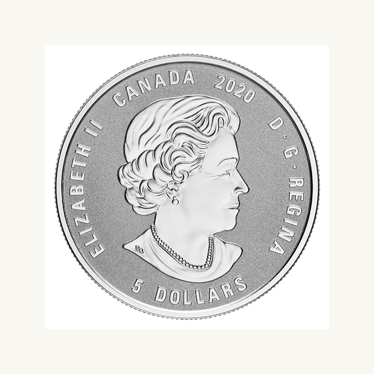 Zilveren munt november Birthstone Swarovski 2020