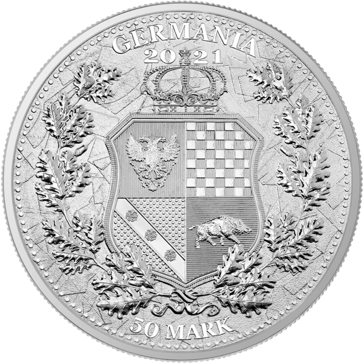 10 troy ounce zilveren munt Germania Allegories 2021
