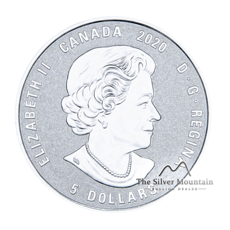 Zilveren munt september Birthstone Swarovski 2020