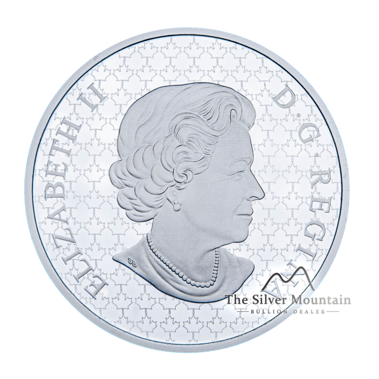 Zilveren munt Maple Leaf Canadese esdoornblad broche legacy 2020