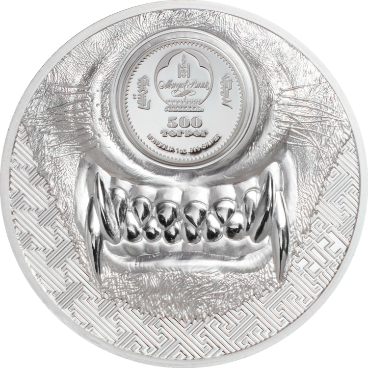 1 troy ounce zilveren munt Mystic Wolf 2021 Proof